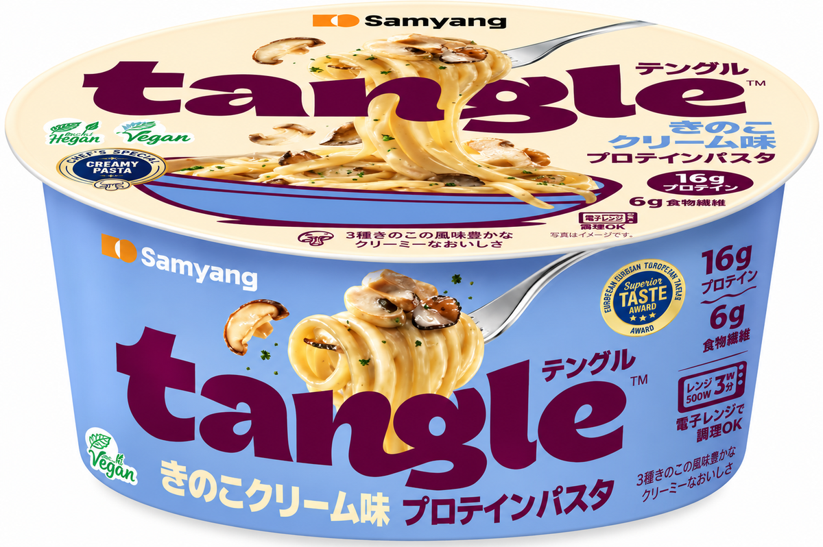 tangle きのこクリーム味 プロテインパスタ 105g