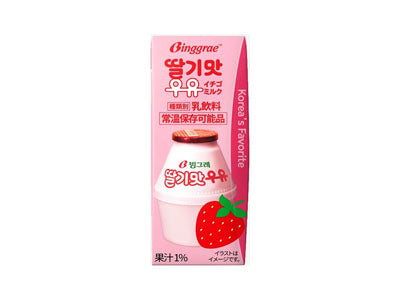 ﾋﾞﾝｸﾞﾚ　いちご味ﾐﾙｸ(200ml)