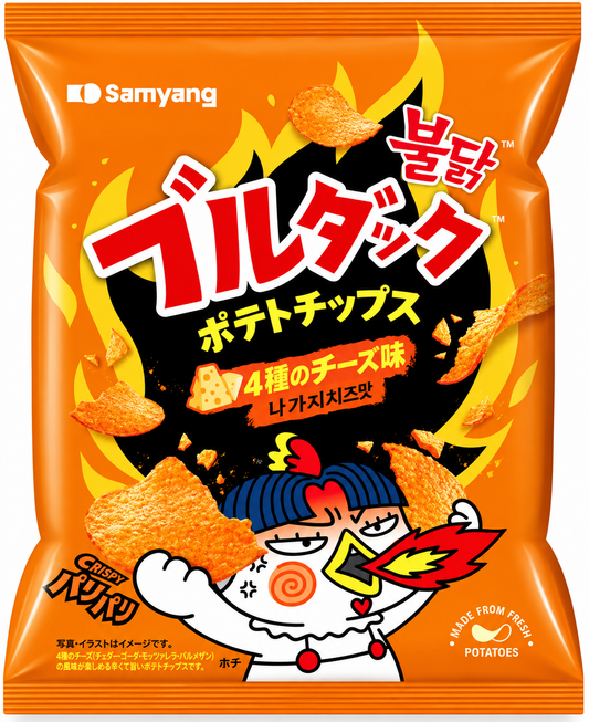 ブルダックポテトチップス(4種のチーズ味) 55g