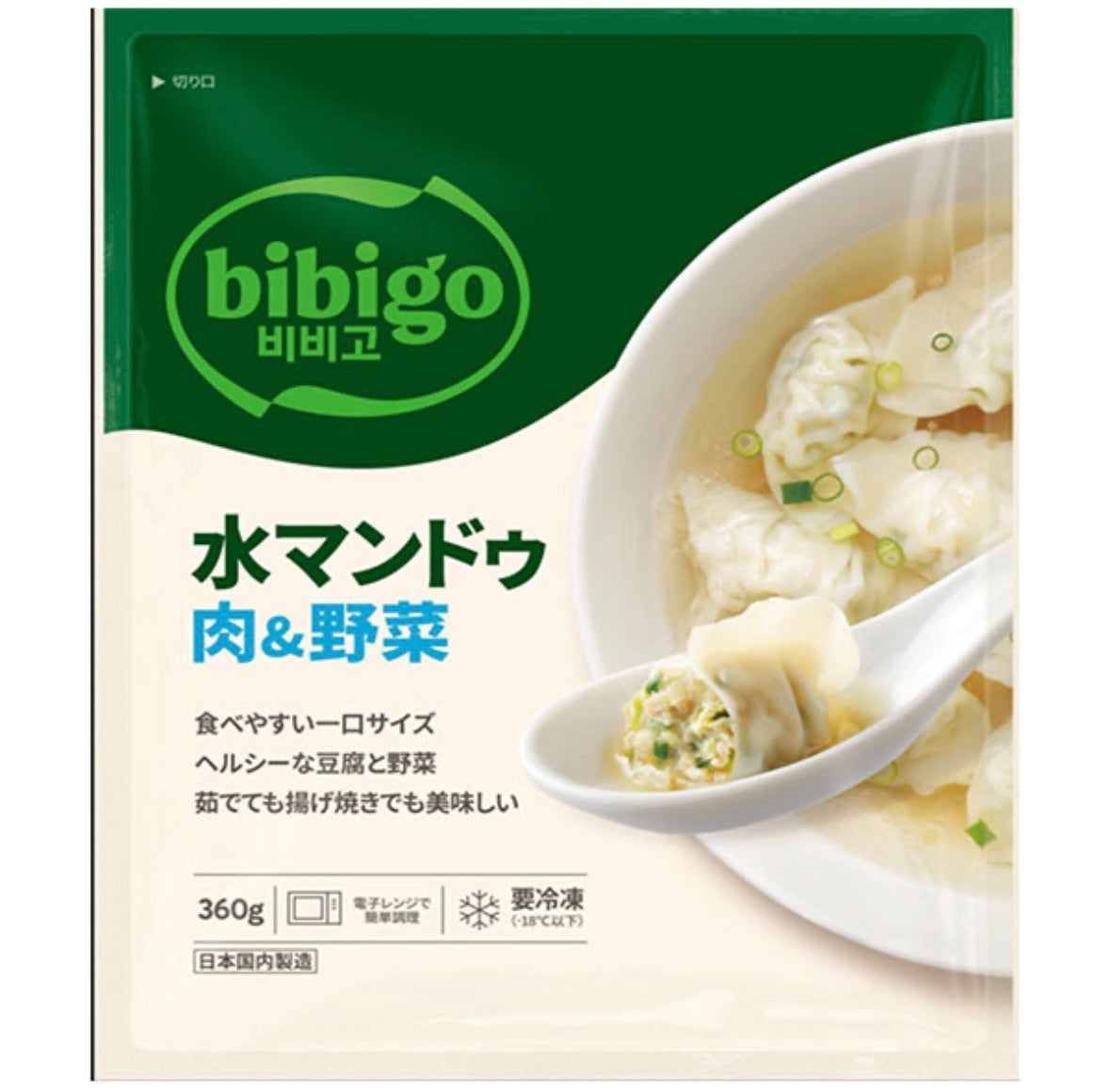 bibigo 水マンドゥ 肉&野菜 360g