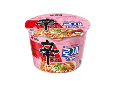 農心)辛ﾗｰﾒﾝ ﾛｾﾞ炒めｶｯﾌﾟ(ｸﾘｰﾑﾄﾏﾄ)